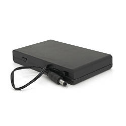 Відсік для 8-ми елементів живлення АА, роз'єм 5,5×2,1, закритий корпус із вимикачем