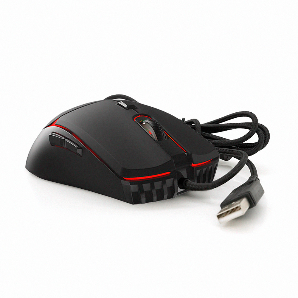 Ігрова провідна миша CRYPTO VX7, 6 кнопок, 200-8000 DPI, RGB підсвітка, 1.8м, сумісна з Windows та Mac OS