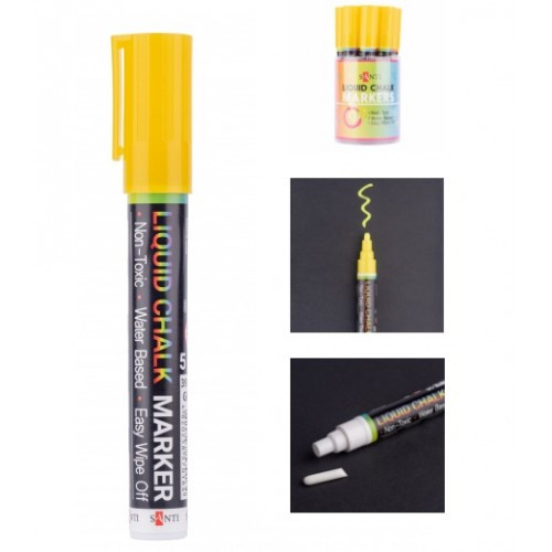 Крейдяний маркер SANTI 390618 золотий 5 мм ціна за 1 шт (1/9)