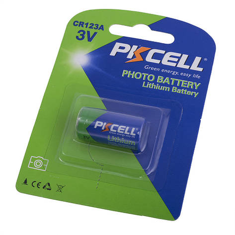 Батарейка PKCELL CR123A (3.0V, 1500 mAh) літієва, фото 1