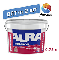 Aura Dekor Lack Matt 0,75 л - Акриловий водорозріджуваний захисно-декоративний фасадний лак для каменю.