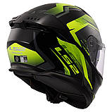 Мото шолом LS2 FF808 Stream 2 Fury Black Hi-Vis Yellow, фото 5