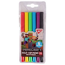 Фломастери Yes 6 кольорів Minecraft 650539 на водній основі (1/24)