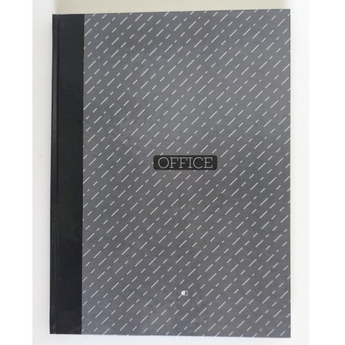 Ділова книга А4 96 арк Office notebook-1 Сіра обкладинка-тверда лінія ТМ АртПринт (1)