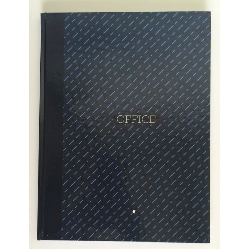 Ділова книга А4 96 арк Office notebook-2 Синя обкладинка-тверда лінія ТМ АртПринт (1)