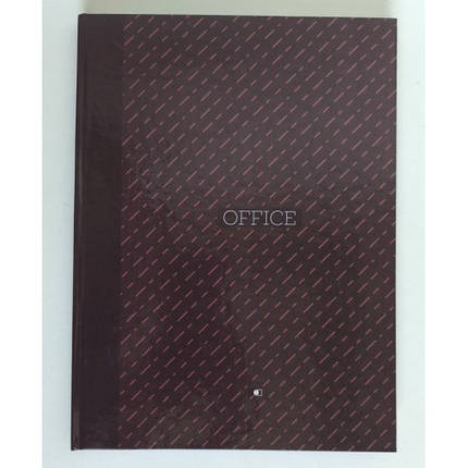 Ділова книга А4 96 арк Office notebook-3 Бордова обкладинка-тверда лінія ТМ АртПринт (1), фото 1