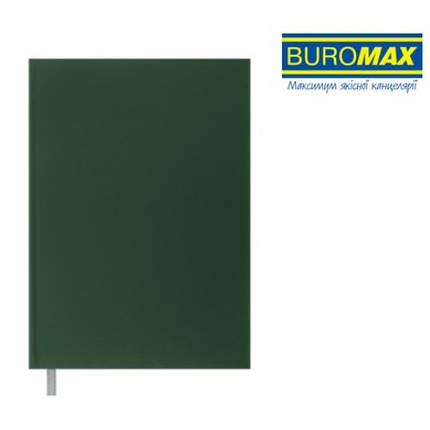 Канцелярська книга А4 BUROMAX 24419104-04 тв. обкл. 200арк. клітинка OPTIMAL Зелени бум вініл, фото 1