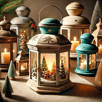 Новорічні світильники та нічники