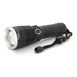 Ліхтар ручний Bailong BL-A75-P90, 1LED Cree XHP50.2, 19W, 5 режими, ZOOM,26650/6800mah/3xААА, Black, IP40, кабель USB-micro,