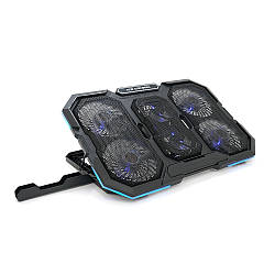 Підставка для ноутбука IceCoorel N6, 14-18", 4*95mm 1200±10% RPM + 2*70mm 2500±10 %RPM, 2xUSB2.0 + підставка для мобільного