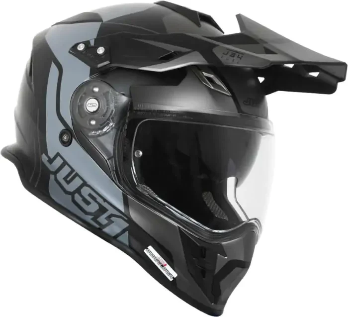 Мотошолом Just1 J34 Pro Tour Titanium/ Black, фото 1