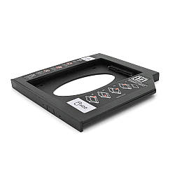 Адаптер підключення HDD 2.5 '' 12.7 mm в відсік приводу ноутбука SATA / mSATA (HDC-25), корпус plastic, Blister,Q100