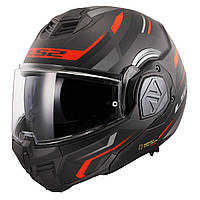 Мотошолом модуляр LS2 FF906 Advant Kuka Matt Black Red