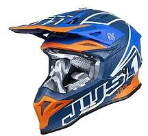 Мотошолом Just1 J39 Thruster White Fluo Orange Blue
