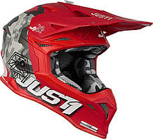 Мотошолом Just1 J39 Kinetic Camo Black Grey Red - Matt