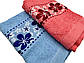Набір рушників 2 шт (Махра) | Рушники для обличчя та рук "Квіти" | 50х100 см, фото 5