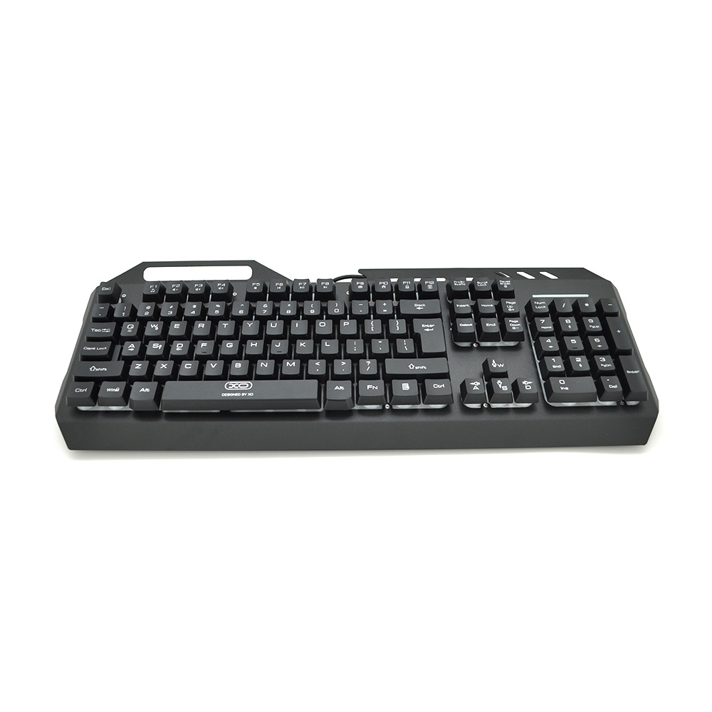 Клавіатура провідна з RGB підсвіткою XO KB-01, USB, англійська розкладка, артикул 26595
