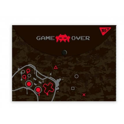 Папка-конверт А4 на кнопці YES Gamer 492008 (1/12/60), фото 1