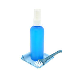 Набір для чищення екрану та клавіатури 3 в 1: спрей 100 мл, щітка, серветка з мікрофібри, артикул 23553