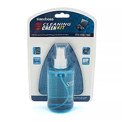 Набір для чищення екрану 2 в 1 Handboss: спрей і мікрофіброва серветка, артикул 23552
