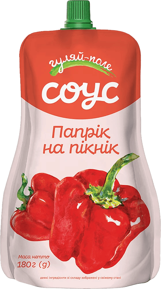 Соус Папрік на пікнік 40% Гуляйполе 180 г дой-пак