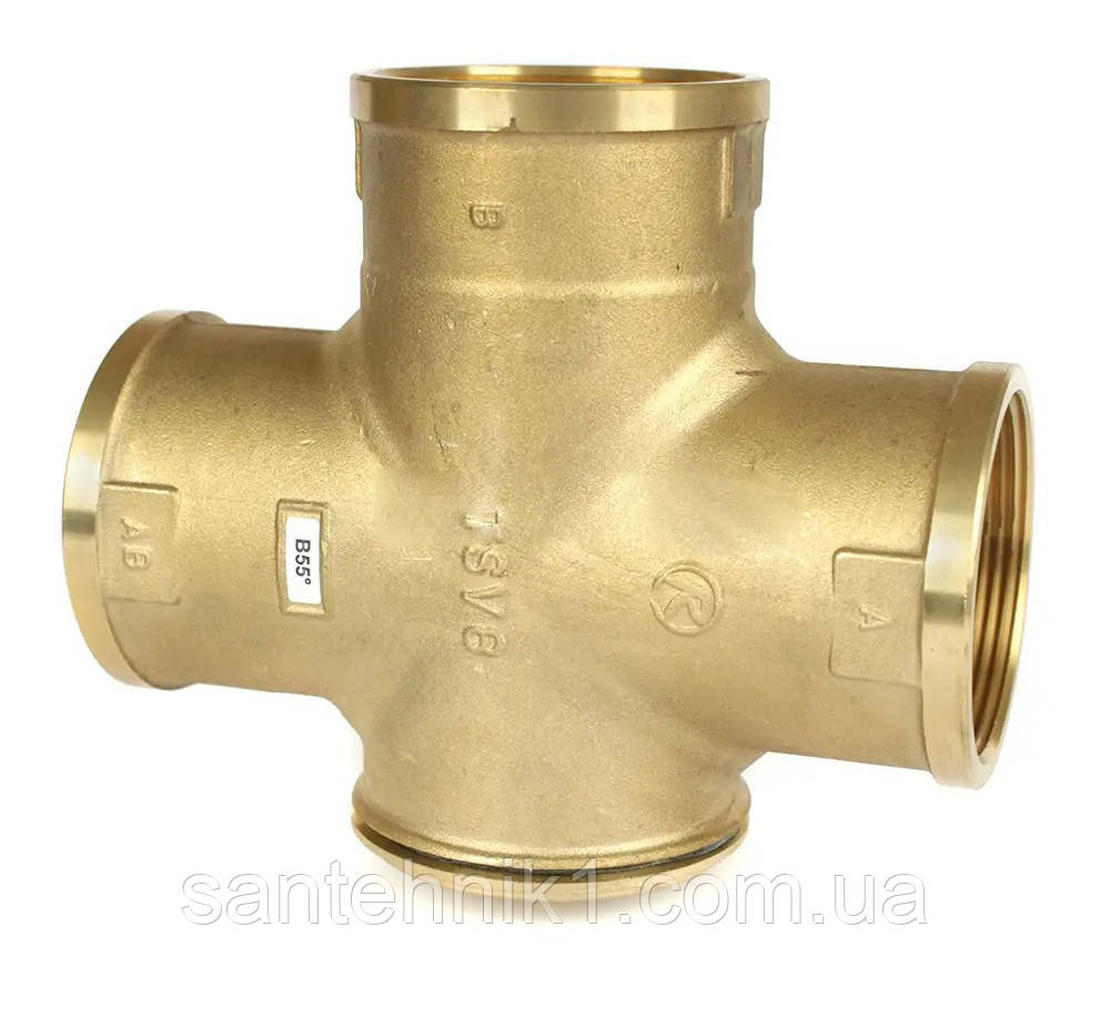 Триходовий клапан для твердопаливного котла 55°С 2" Regulus TSV 8B