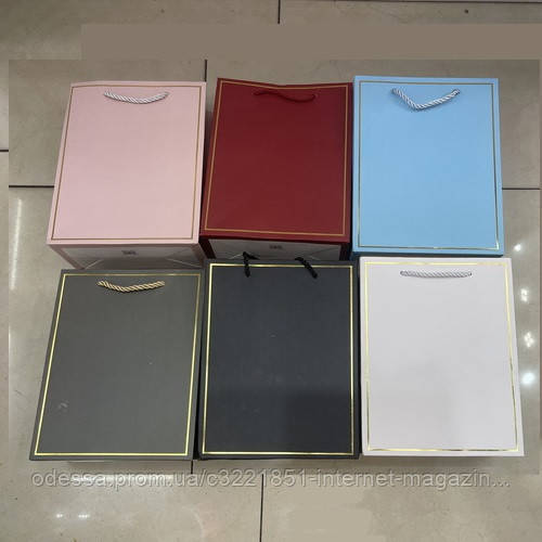 Пакет подарунковий паперовий L "Colorato" 30*41.5*12см Stenson (R91027-L) [Склад зберігання: Одеса №3]