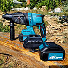 Перфоратор акумуляторний безщітковий KRAFFTEC 48V 2 акб 4.0AH дриль на акамуляторі для дому в кейсі, фото 8