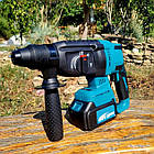 Перфоратор акумуляторний безщітковий KRAFFTEC 48V 2 акб 4.0AH дриль на акамуляторі для дому в кейсі, фото 9