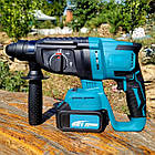 Перфоратор акумуляторний безщітковий KRAFFTEC 48V 2 акб 4.0AH дриль на акамуляторі для дому в кейсі, фото 10