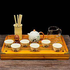 Набір посуду для чайної церемонії "Панда"на 6 персон