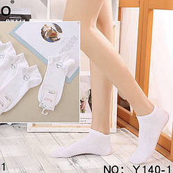 Білі підліткові шкарпетки "Укорочені" Розмір: 36- 41 (14440)