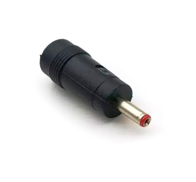 Перехідник DC 5.5x2.1мм (мама) - 3.5х1.35мм (тато) Red, артикул 22516, Voltronic.
