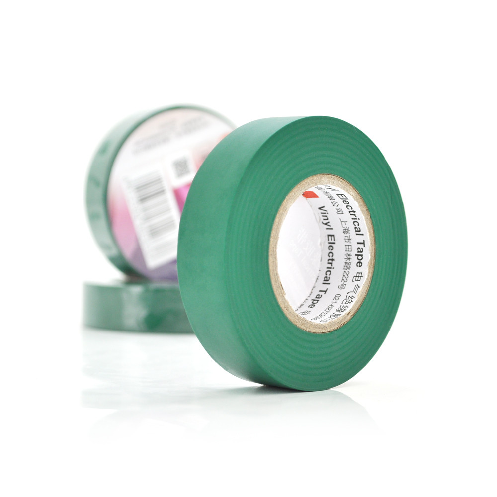 Изолента 3M 0,13мм * 18мм * 10м (зелена) - висока міцність, діапазон температур -10°C до +80°C, артикул 1760., фото 1