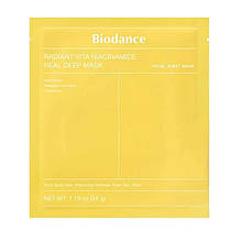 Гідрогелева маска для обличчя з ніацинамідом Biodance Radiant Vita Niacinamide Real Deep Mask 34 г
