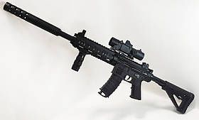 Дитячий автомат на Орбіз М416 Rifle Black 82 см, АКБ 7.4V, приціл, глушник, рукоятка