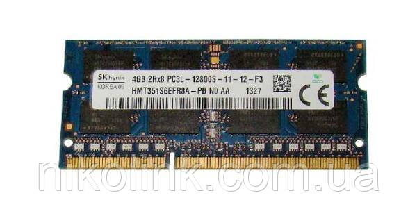 Память Hynix SODIMM DDR3 4GB PC3L-12800S (1600Mhz) (HMT351S6CFR8A-PB)(8x2), б/у