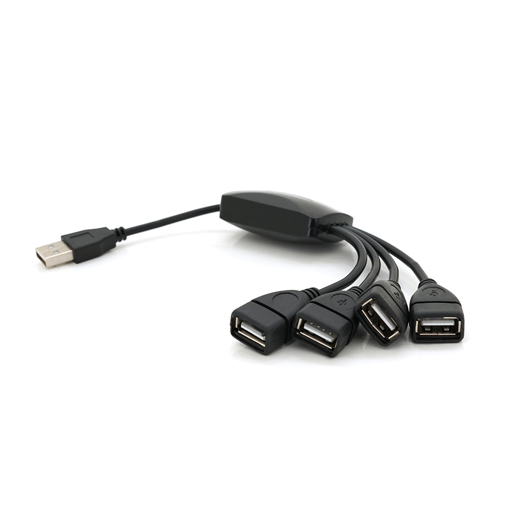 Хаб USB 2.0 на 4 порта Blister Q250, артикул 2171, швидкість до 480 Мбіт/с, чорний,  Voltronic