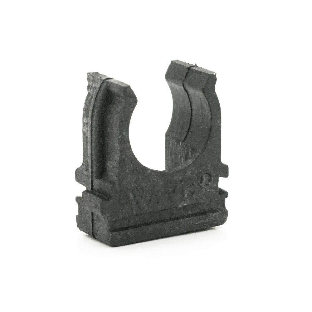 Креплення для гофри/труби чорне 16мм, упаковка 100шт, артикул 21330, виробник УкрПром