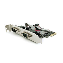 Контролер PCI-Е => RS232 (9Pin) + RS232 (9Pin), 2 порти, TX382B-2S, BOX