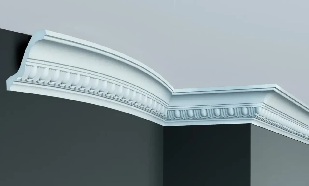 Стельовий гнучкий плінтус Gaudi C18100F (8,2х8,2)см, довжина 2м