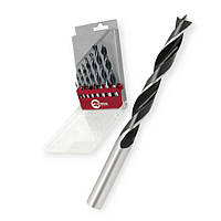 Набір свердел по деревені 3, 4, 5, 6, 7, 8, 9, 10 мм (8 шт) INTERTOOL