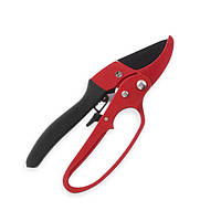 Секатор 200мм Intertool з храповим механізмом, до 22мм