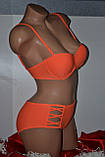 Купальник Fuba.Vi висока посадка + стринги Оранжевий, фото 2