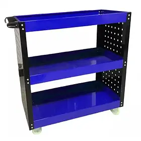 Інструментальний візок GT-141 синій з гачками для майстерні та гаража