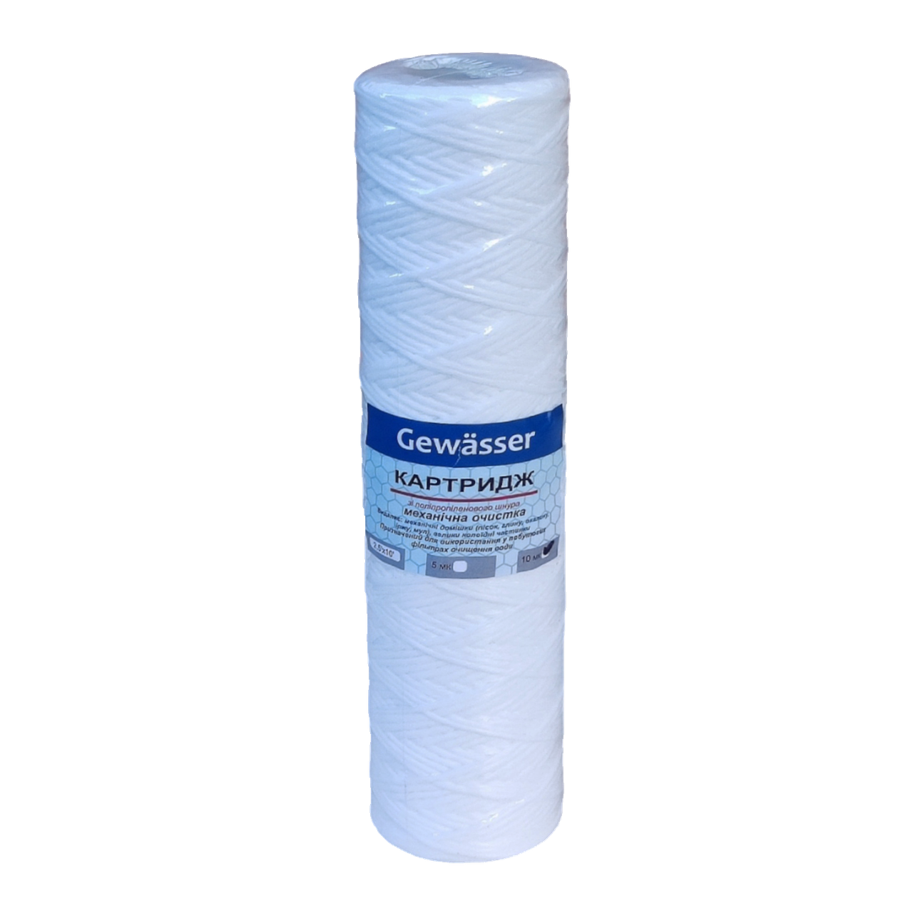 Фільтр шнурковий, 160г, 10мкм "Gewasser"