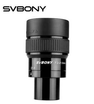 Зум окуляр SV191 7,2-21,6 мм, FMS, видиме поле 42-65° винос зічка 18-20 мм схема 7ел/4г SVBONY zoom