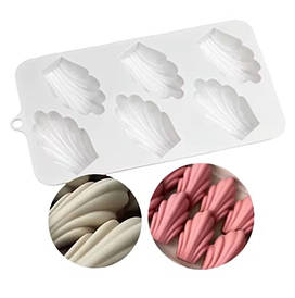 Силіконова форма для випікання Мадлен із 6 шт.