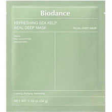 Гідрогелева маска для обличчя з морськими водоростями Biodance Refreshing Sea Kelp Real Deep Mask 34 г