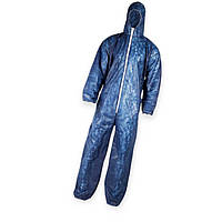 Комбінезон маляра з капюшоном Oversafe від бруду, пилу, аерозолів, XXL, поліпропілен, синій Sizam